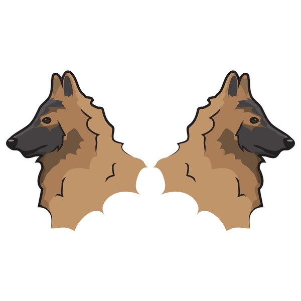 Belgian Tervuren Dog Decal, Dog Lover Decor Vinyl Sticker